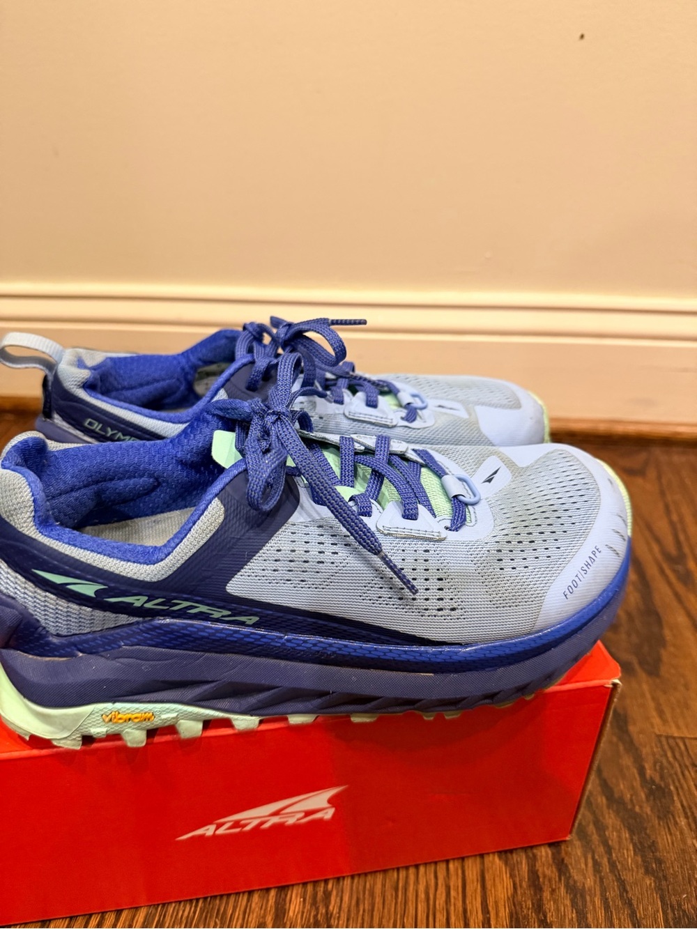 Altra Kids Blue and Light Gray Trail Sneakers